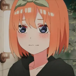 🍑 Yotsuba Nakano The Quintessential Quintuplets Anime, Manga, The Quintessential Quintuplets, Yotsuba Nakano, mignon, dessin animé telegram sticker