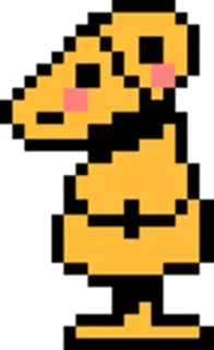 ❤️ Pixel art, Amarillo, Pixelado, Figura, Abstracto whatsapp sticker