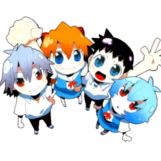 🔹 Anime, Dibujos animados, Lindo, Chibi, Personajes telegram sticker