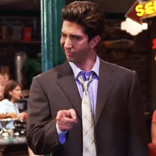 👍 Ross Geller Friends Ross, Friends, Série TV, Sitcom, David Schwimmer, Personnage telegram sticker