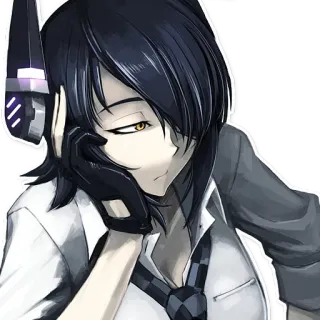 😒 anime, girl, woman, character, illustration, art telegram sticker