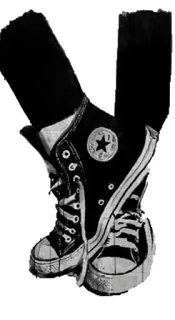 👟 shoes, sneakers, footwear, converse, high tops whatsapp sticker