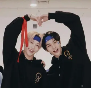 💑 kpop, stray kids, felix, hyunjin, music, idol, asian telegram sticker