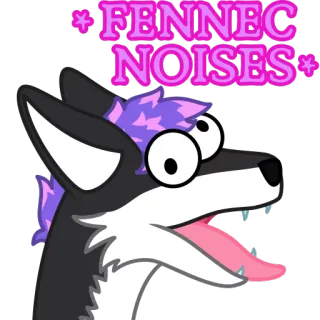 🦊 FENNEC NOISES fennec, rubah, hewan, kartun, suara telegram sticker