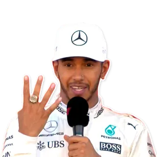 💍 Lewis Hamilton atleta, fórmula 1, carreras, piloto, deporte whatsapp sticker