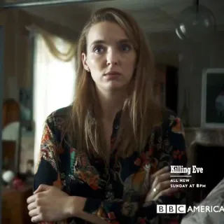 🌙 Killing Eve Killing Eve ALL New SUNDAY AT 8PM fernsehen, drama, bbc america telegram sticker