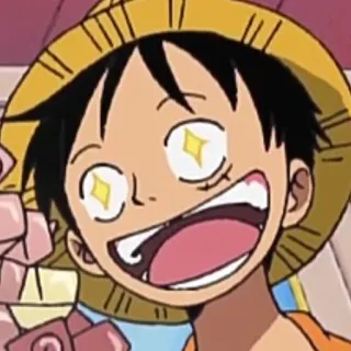 ✨ Monkey D. Luffy One Piece Anime, Mangá, Personagem, Desenho animado, Luffy, One Piece telegram sticker