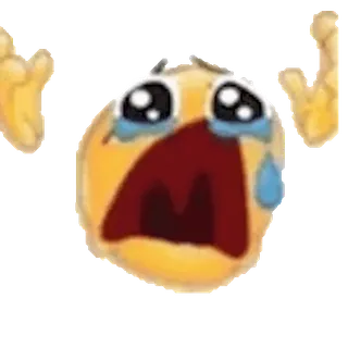 😭 weinend, traurig, emotional, Emoji, Tränen, schreiend telegram sticker