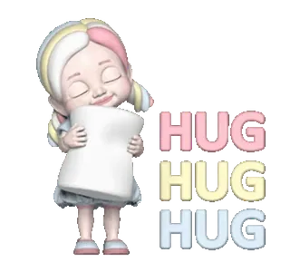 🤗 HUG
HUG
HUG объятие, милый, мультфильм, девочка, дружба, любовь, нежность whatsapp sticker