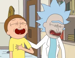 😂 Rick Sanchez Rick and Morty rick and morty, cartoon, adult swim, rick, morty, funny telegram sticker