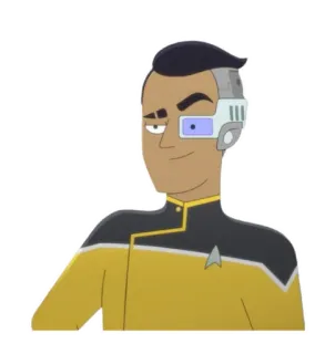 😏 star trek, desenho animado, ficção científica, série de tv, personagem telegram sticker