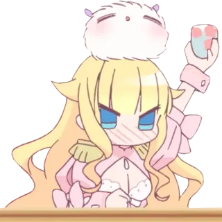 🍺 Anime, Cartone animato, Carino, Kawaii, Ragazza, Chibi whatsapp sticker