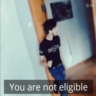 😭 You are not eligible telegram sticker