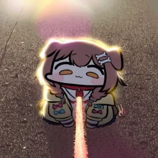 🥨 anjing, anime, kartun, imut, Hololive, VTuber telegram sticker