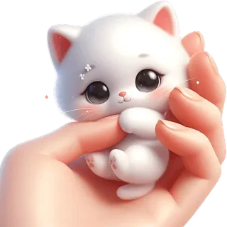 ✨ gatto, gattino, carino, adorabile, animale, animale domestico, cartone animato telegram sticker