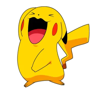 😄 Pikachu Pokemon Pikachu, Pokemon, cartoon, character, yellow, anime whatsapp sticker