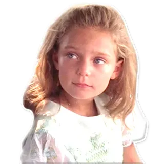 😇 child, portrait, girl, blonde telegram sticker