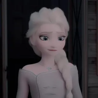 🌨 Elsa Frozen Elsa, La Reine des Neiges, Disney, Princesse, Dessin animé telegram sticker