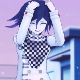 😅 Kokichi Oma Danganronpa Кокичи Ома, Danganronpa, Аниме, Манга, Видеоигра, Персонаж telegram sticker
