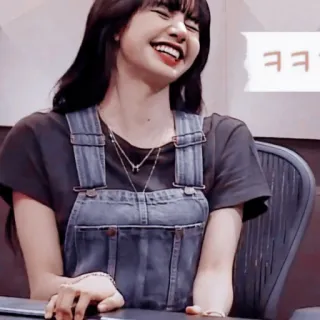 😂 Lisa ㅋㅋㅋ kpop, idol, BLACKPINK, Korean, Lisa whatsapp sticker