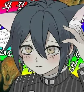 🌟 와 죵말 Anime, Orejas de gato, Manga, Ilustración, Kawaii telegram sticker