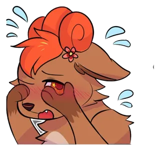 ☺ Аниме, Мультфильм, Милый, Грустный, Плачущий, Животное, Пушистый telegram sticker