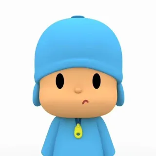 ☀️ Pocoyo мультик, ребенок, мальчик, синий, персонаж telegram sticker