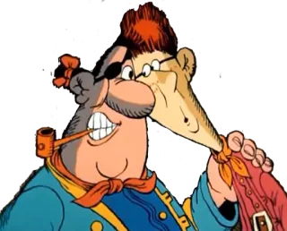 👂 Dibujo animado, Pirata, Pipa, Tuerto, Divertido whatsapp sticker
