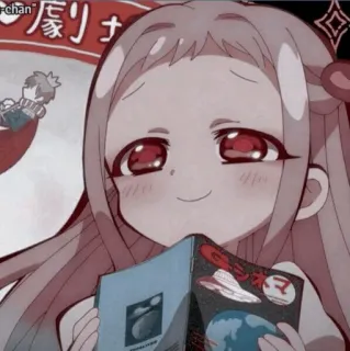 💦 劇リナ Аниме, Девушка, Манга, Чтение, Японский telegram sticker