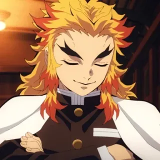 🔥 Kyojuro Rengoku Demon Slayer Аниме, Ренгоку, Клинок рассекающий демонов, Огонь, Персонаж telegram sticker