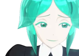 😏 Phosphophyllite Land of the Lustrous 애니메이션, 캐릭터, 포스포필라이트, 보석의 나라 whatsapp sticker