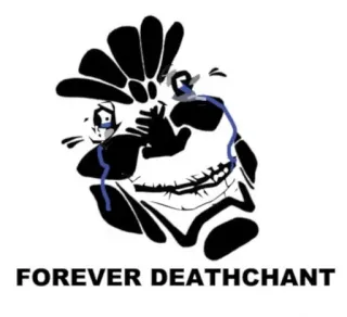 👍 FOREVER DEATHCHANT deathchant, skull, crying, forever, emo, dark whatsapp sticker