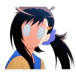 😨 anime, cartone animato, ragazza, scioccata telegram sticker