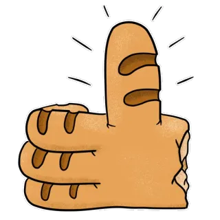 👍 middelvinger, brood, beledigend gebaar, belediging, handgebaar telegram sticker