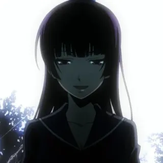 🕸 Anime, Personnage, Sombre, Portrait, Femme whatsapp sticker