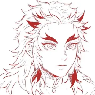 😐 Rengoku Kyoujurou Demon Slayer Anime, Demon Slayer, Rengoku, Personagem, Mangá telegram sticker