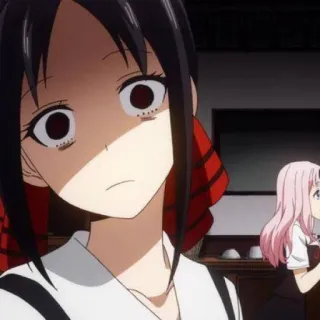😰 Kaguya Shinomiya Kaguya-sama: Love Is War Аниме, Кагуя-сама, Кагуя Синомия, Аниме девушка, Школа, Романтика, Комедия telegram sticker