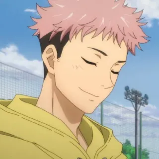 🍂 Yuji Itadori Jujutsu Kaisen Anime, Manga, Charakter, Fanart, Jujutsu Kaisen whatsapp sticker