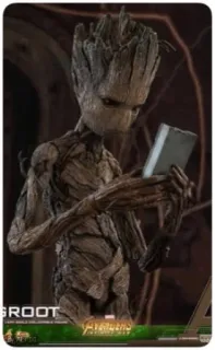 🕹 Groot Avengers GROOT グルート, マーベル, アベンジャーズ, スーパーヒーロー, コミックキャラクター, ベイビー・グルート telegram sticker