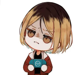 ➖ Kozume Kenma Haikyuu!! anime, manga, sticker, haikyuu, kozume kenma telegram sticker
