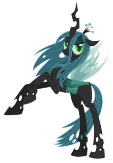 😏 Queen Chrysalis My Little Pony Rainha Chrysalis, Pônei, Vilão, My Little Pony, Desenho animado telegram sticker