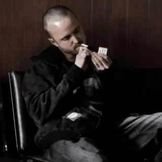 🗿 Jesse Pinkman Breaking Bad drug use, pipe, smoking, tv show, breaking bad, jesse pinkman telegram sticker