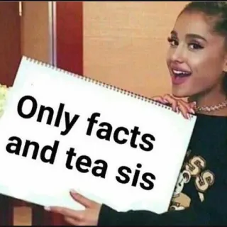 ☕️ Only facts and tea sis fakty, herbata, mem, śmieszne, slang telegram sticker