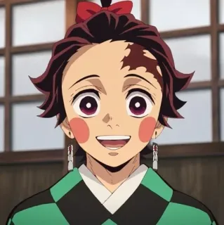 😀 Tanjiro Kamado Demon Slayer anime, demon slayer, tanjiro, kamado, manga, cartoon whatsapp sticker