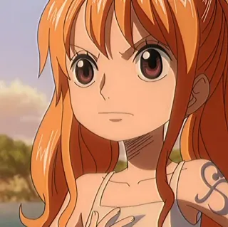 🍊 Nami One Piece Anime, One Piece, Nami, Pirata, Dibujos animados telegram sticker