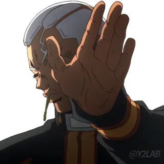 🙅‍♂ anime, character, hand, expression telegram sticker