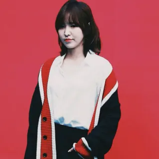 🇨🇷 femme, coréenne, asiatique, portrait, tenue décontractée telegram sticker
