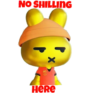 No shilling here telegram stickers