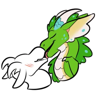 💏 龙, 卡通, 幻想, 动物, 友好的, 可爱 telegram sticker