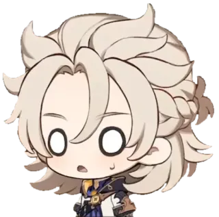 ⭐️ Albedo Genshin Impact anime, video game, genshin impact, albedo, chibi, sticker telegram sticker